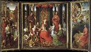 unknow artist There are saints and the altar painting of Our Lady of the Angels oil painting picture wholesale